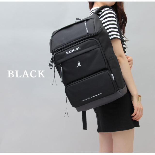 カンゴール（KANGOL）/バックパック リュック リュックサック スクエア型 ボックス型 大容量 A4 通勤 通学 学生
