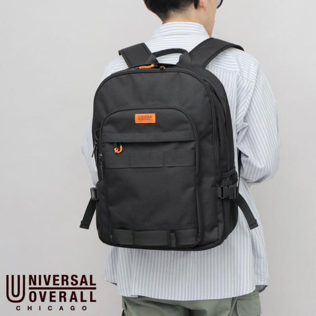 ユニバーサルオーバーオール（UNIVERSALOVERALL）/撥水ポリエステル ウェビングテープ 大容量 バックパック PC・A4収納対応モデル