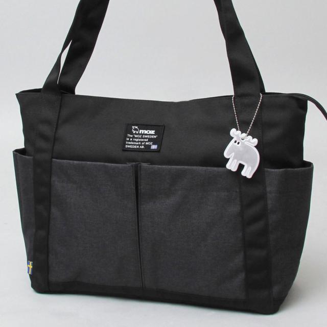 モズ（moz）/トートバッグ キャンバスバッグ 大きめ 大容量 リフレクトチャーム付き A4 通勤 通学 シンプル モズ（moz）/トートバッグ キャンバスバッグ 大きめ 大容量 リフレクト