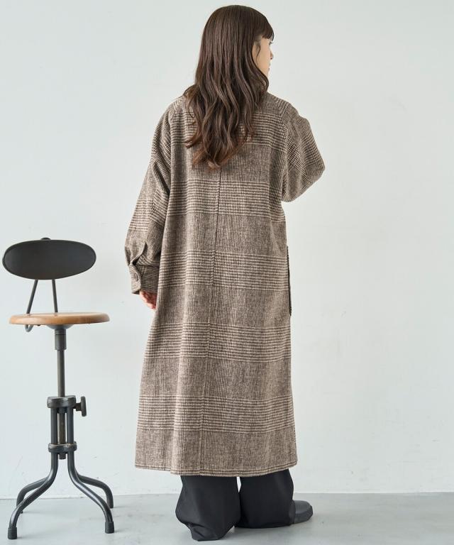 ミル（mil）/【mil (ミル)】メルトン風 ロング ダッフルコート ロング