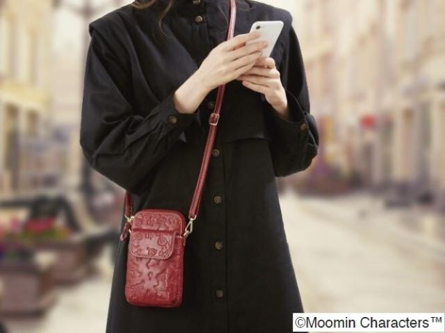 I・E・I　SELECTION（I・E・I　SELECTION）/リトルミイ　赤いラム革のスマホポシェット_5