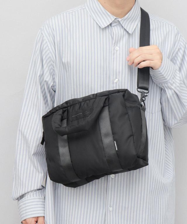 【NEW】アダムパテック（ADAM PATEK）/中綿入り 撥水ナイロン ミニボストン ショルダーバッグ