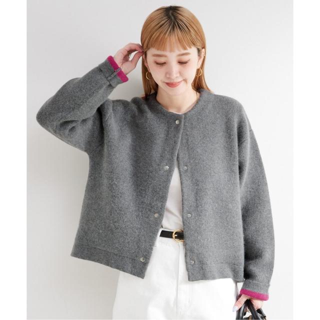 ベーセーストック（B．C STOCK）/《追加3》2層スムース編みニットブルゾン