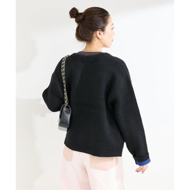 ベーセーストック（B．C STOCK）/《追加3》2層スムース編みニットブルゾン