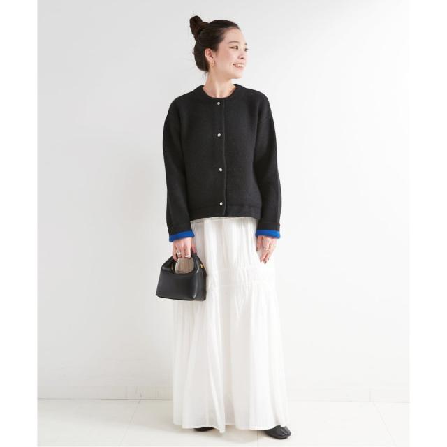 ベーセーストック（B．C STOCK）/《追加3》2層スムース編みニットブルゾン