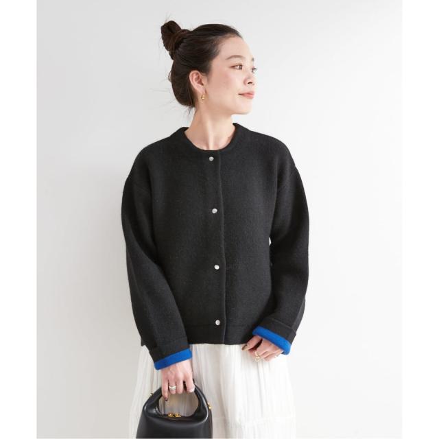 ベーセーストック（B．C STOCK）/《追加3》2層スムース編みニットブルゾン