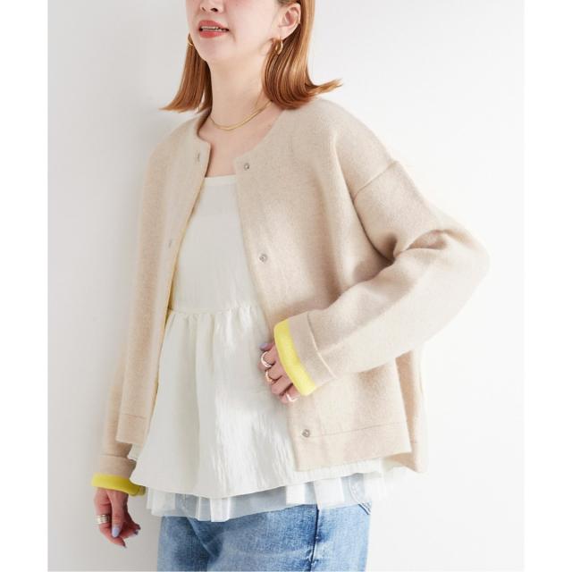 ベーセーストック（B．C STOCK）/《追加4》2層スムース編みニットブルゾン