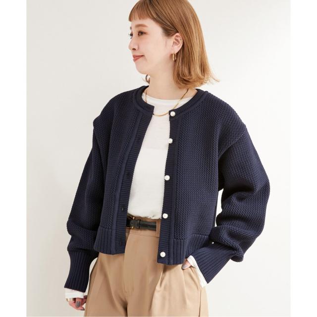 ベーセーストック（B．C STOCK）/《追加》パールボタンカーディガンの通販は