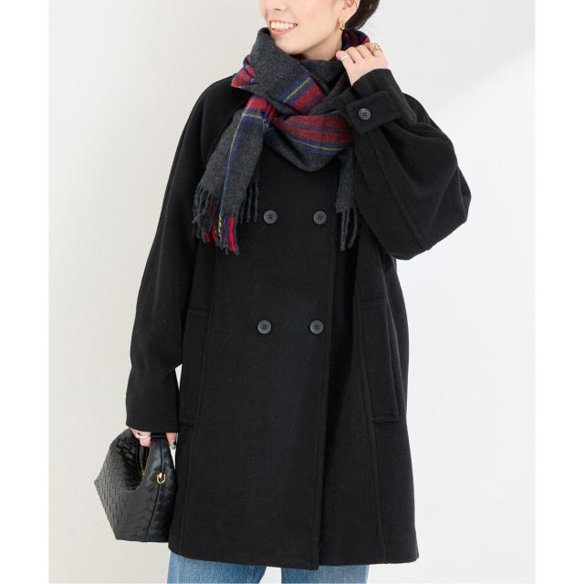 ベーセーストック（B．C STOCK）/ソフトビーバーWボタンボクシーミドルコートの通販は 7,530円