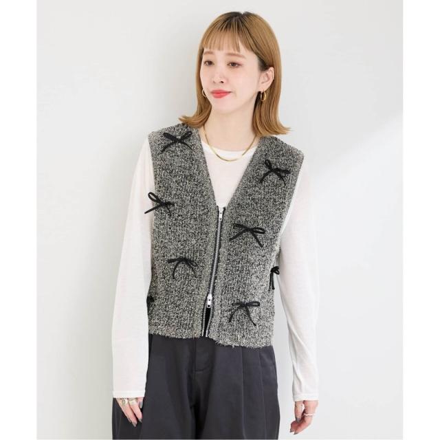 B.C STOCK メッシュ刺繍ベスト メッシュ刺繍ベスト（ベスト）｜B.C STOCK（ベーセーストック