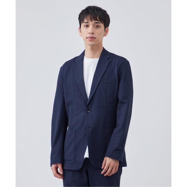 ベーセーストック（B．C STOCK）/シアサッカー ジャージーテーラード