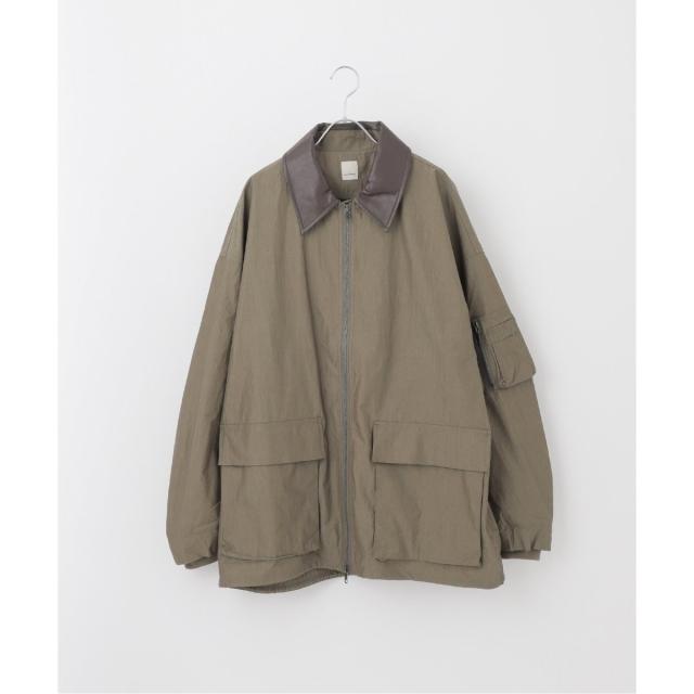 ベーセーストック（B．C STOCK）/【Deux Allures/ドゥ アリュール】レザーカラー ショートブルゾン