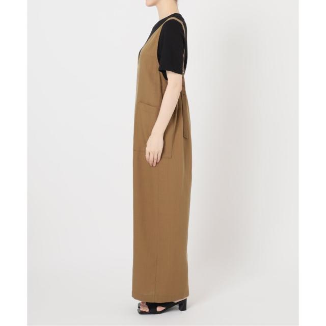 ベーセーストック（B．C STOCK）/《2点セット》手洗い可 / ウォッシャブル / インナー付き深Vサロペット