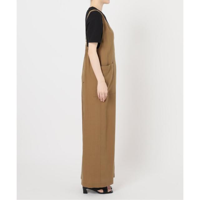 ベーセーストック（B．C STOCK）/《2点セット》手洗い可 / ウォッシャブル / インナー付き深Vサロペット