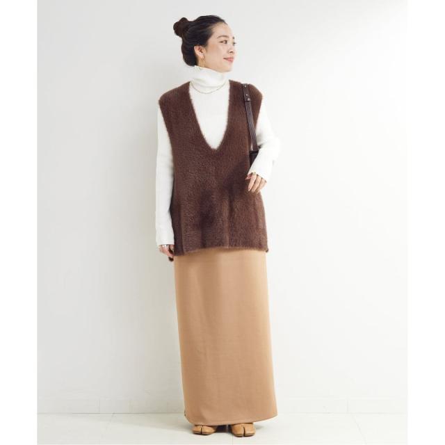ベーセーストック（B．C STOCK）/《追加2》《2点セット》手洗い可 / ショートシャギーベスト+ダンボールスカート