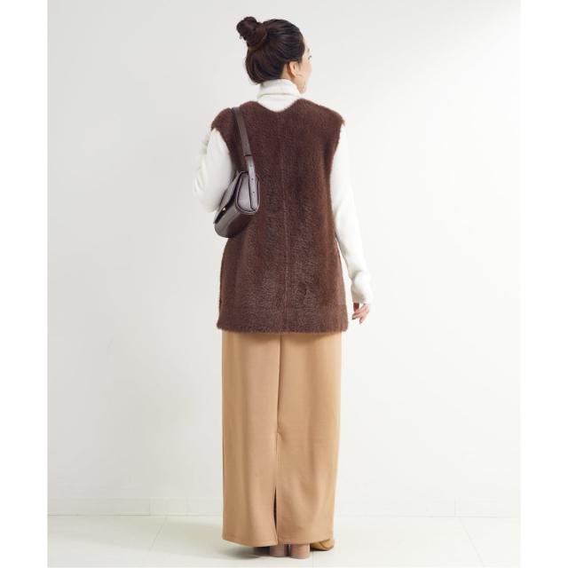 ベーセーストック（B．C STOCK）/《追加2》《2点セット》手洗い可 / ショートシャギーベスト+ダンボールスカート