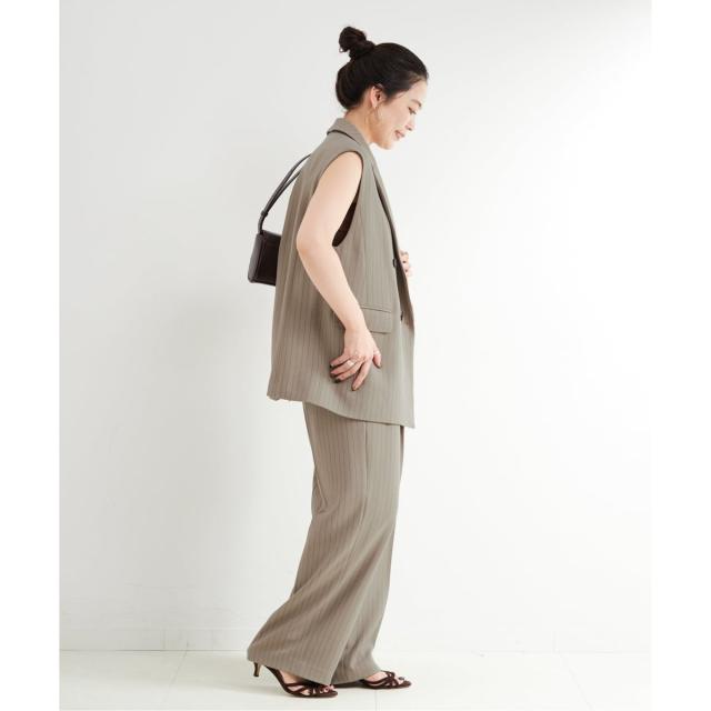 ベーセーストック（B．C STOCK）/《2点セット》手洗い可 / ジレ+2タックパンツセット