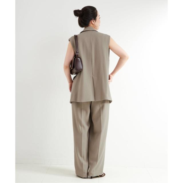 ベーセーストック（B．C STOCK）/《2点セット》手洗い可 / ジレ+2タックパンツセット