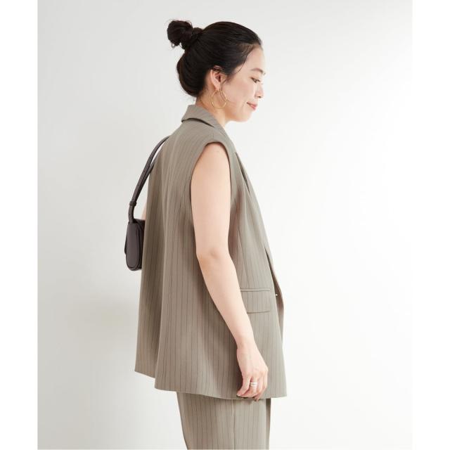 ベーセーストック（B．C STOCK）/《2点セット》手洗い可 / ジレ+2タックパンツセット