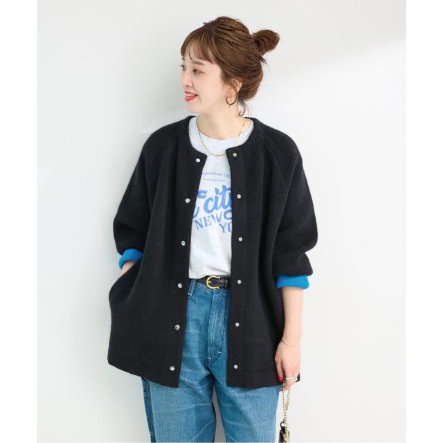 ベーセーストック（B．C STOCK）/《追加2》【WEB限定】2層スムース編みロングカーディガン