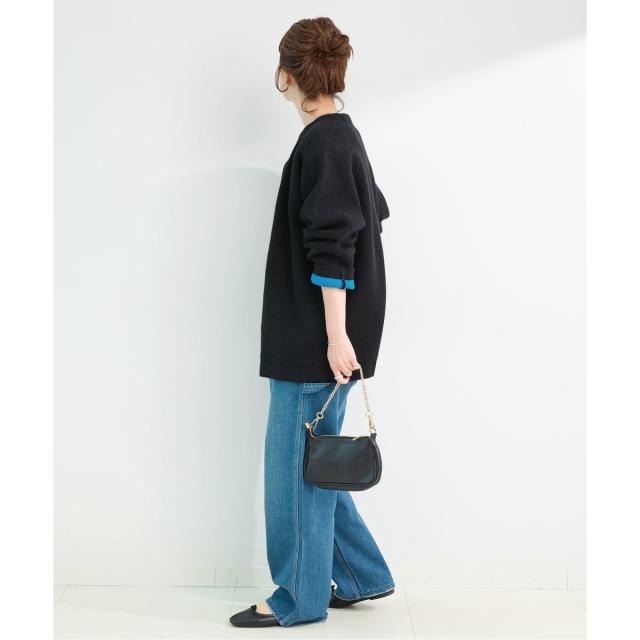 ベーセーストック（B．C STOCK）/《追加3》2層スムース編みロングカーディガン