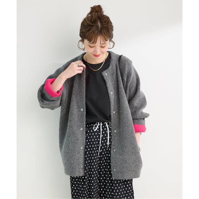 ベーセーストック（B．C STOCK）/《追加3》2層スムース編みロングカーディガン