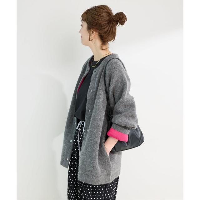 ベーセーストック（B．C STOCK）/《追加3》2層スムース編みロングカーディガン