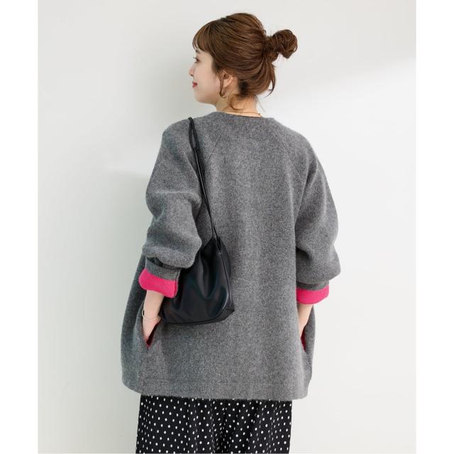 ベーセーストック（B．C STOCK）/《追加3》2層スムース編みロングカーディガン