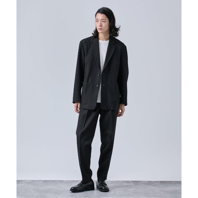 ベーセーストック（B．C STOCK）/《2点セット》ウールライク リラックスジャケット セットアップ