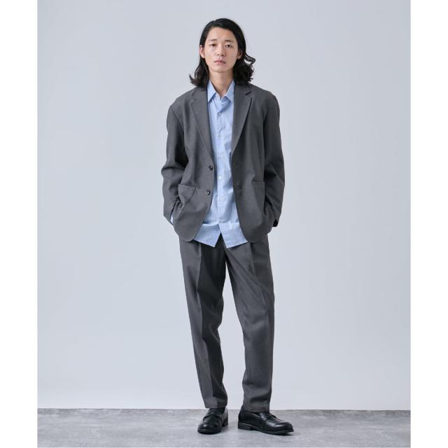 ベーセーストック（B．C STOCK）/《2点セット》ウールライク リラックスジャケット セットアップ