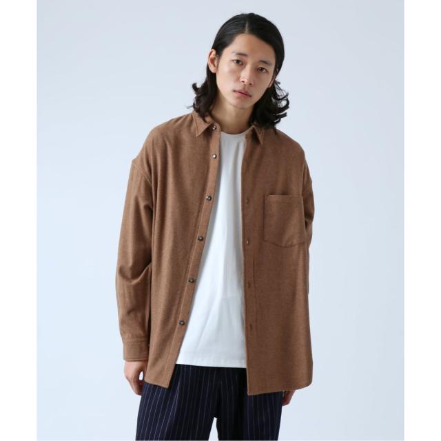 ベーセーストック（B．C STOCK）/【BOYCOM/ボイコム】ビーバー加工 ウールレギュラーカラーシャツ