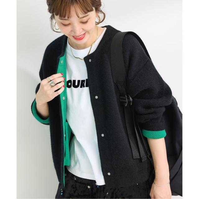 ベーセーストック（B．C STOCK）/《追加2》2層スムース編みニットブルゾン