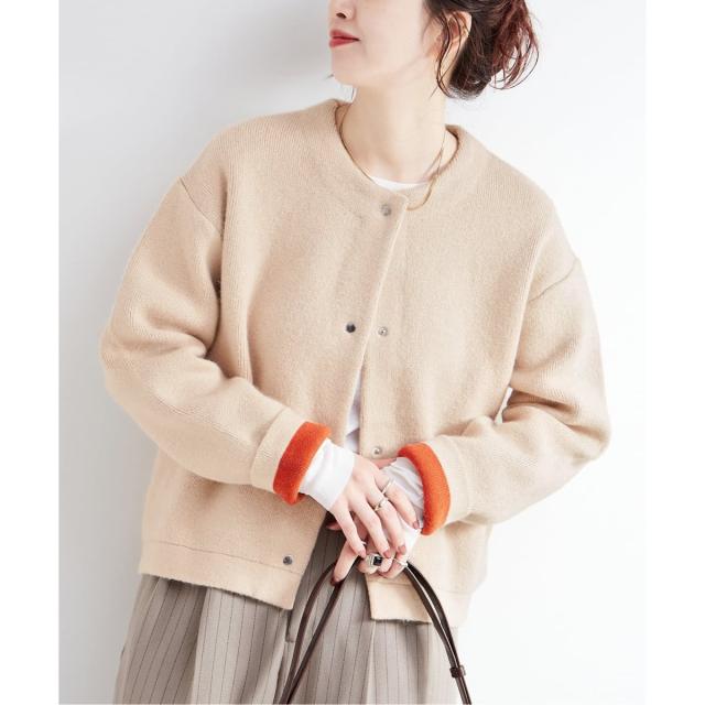 ベーセーストック（B．C STOCK）/《追加2》2層スムース編みニットブルゾン