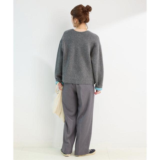 ベーセーストック（B．C STOCK）/《追加2》2層スムース編みニットブルゾン