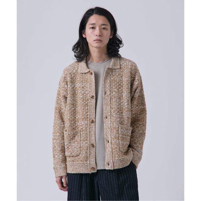 【NEW】ベーセーストック（B．C STOCK）/ツイードモール ヘビーカーディガン