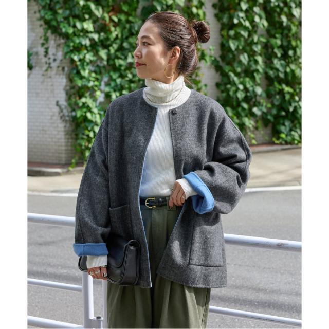 【NEW】ベーセーストック（B．C STOCK）/《追加》S120ブレンドショート丈リバーシブルコート