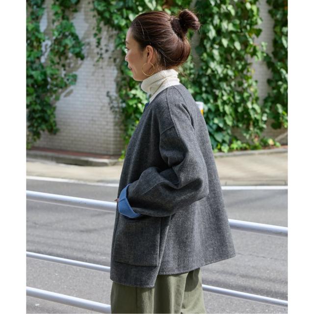 【NEW】ベーセーストック（B．C STOCK）/《追加》S120ブレンドショート丈リバーシブルコート