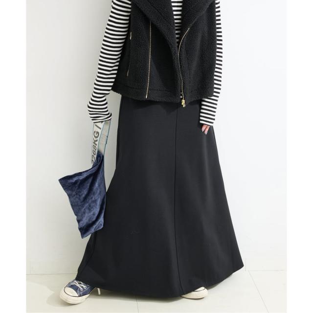 【NEW】ベーセーストック（B．C STOCK）/【WEB＋一部店舗限定】ウォッシャブル / ダンボールフレアロングスカート