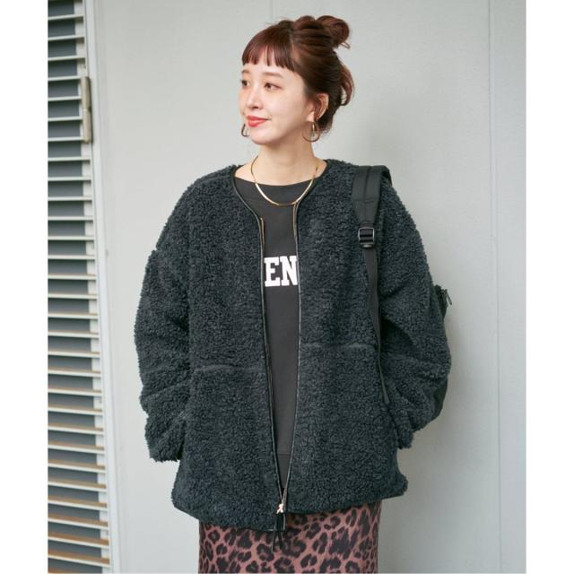 【NEW】ベーセーストック（B．C STOCK）/《S/Mサイズ展開》ボアパイピングブルゾン2