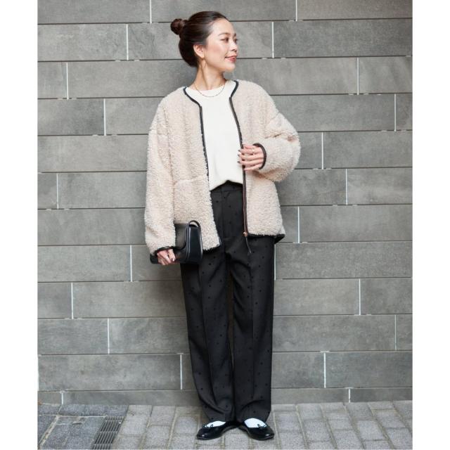 【NEW】ベーセーストック（B．C STOCK）/《S/Mサイズ展開》ボアパイピングブルゾン2