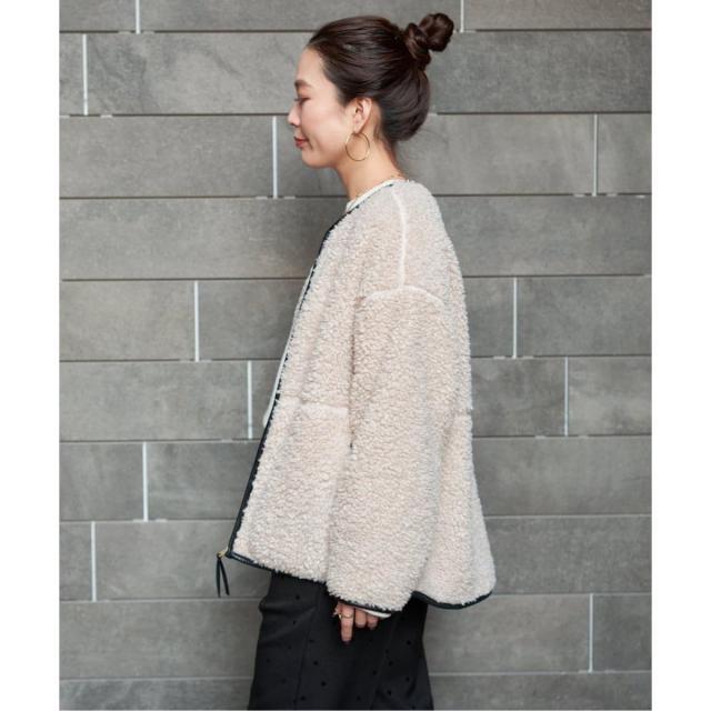 【NEW】ベーセーストック（B．C STOCK）/《S/Mサイズ展開》ボアパイピングブルゾン2