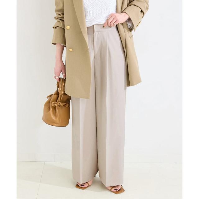 ベーセーストック（B．C STOCK）/《予約》手洗い可 / ワイドストレートセンタープレスパンツ