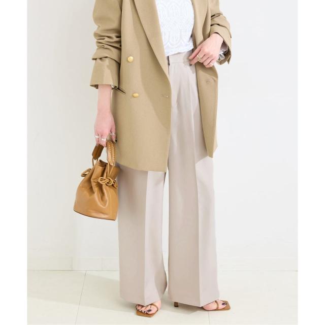 ベーセーストック（B．C STOCK）/《予約》手洗い可 / ワイドストレートセンタープレスパンツ