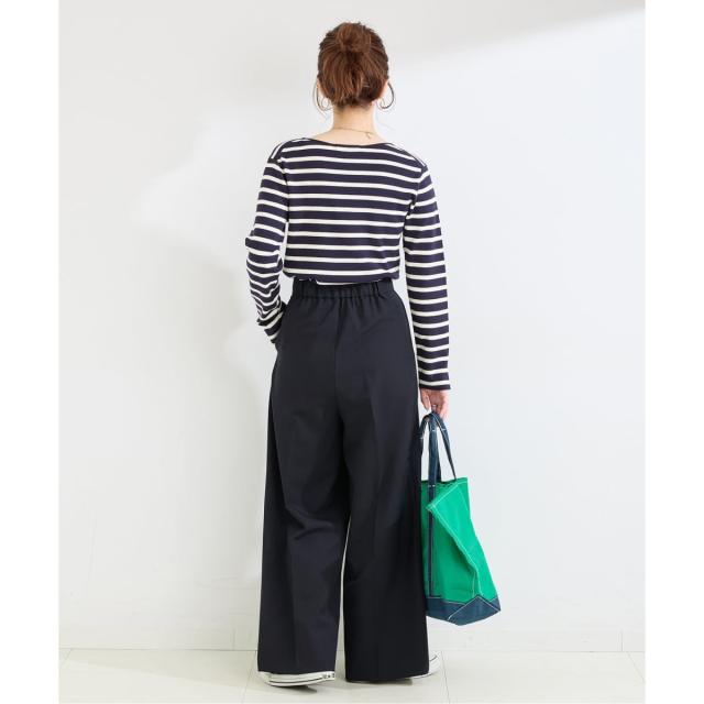 ベーセーストック（B．C STOCK）/《予約》手洗い可 / ワイドストレートセンタープレスパンツ