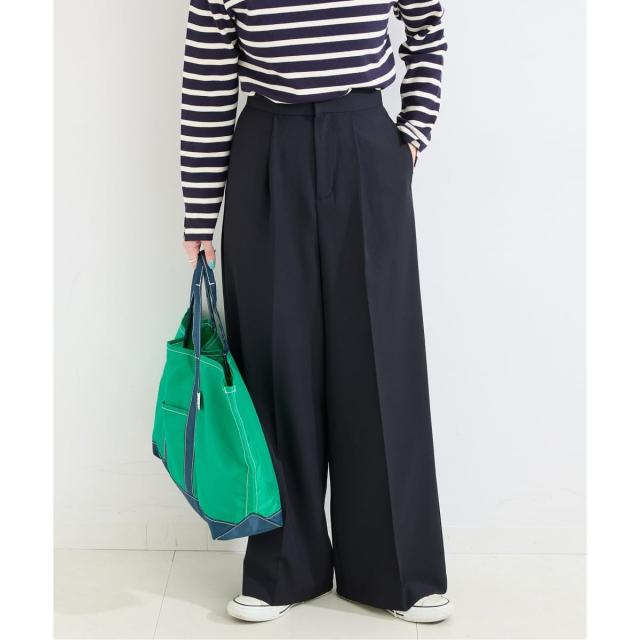 ベーセーストック（B．C STOCK）/《予約》手洗い可 / ワイドストレートセンタープレスパンツ