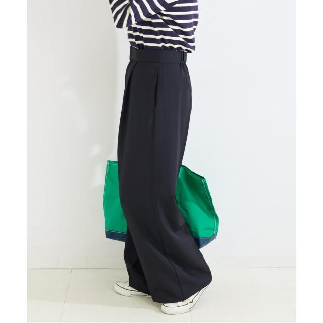 ベーセーストック（B．C STOCK）/《予約》手洗い可 / ワイドストレートセンタープレスパンツ