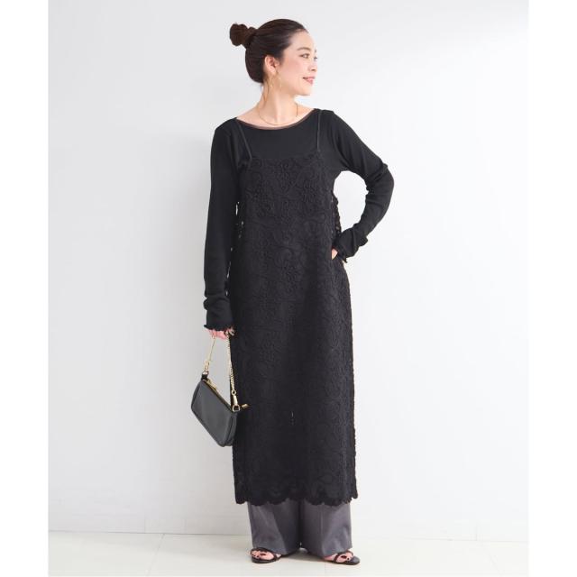 ベーセーストック（B．C STOCK）/《予約》手洗い可 / コード刺繍キャミワンピース