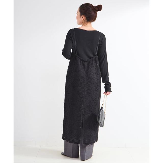 ベーセーストック（B．C STOCK）/《予約》手洗い可 / コード刺繍キャミワンピース