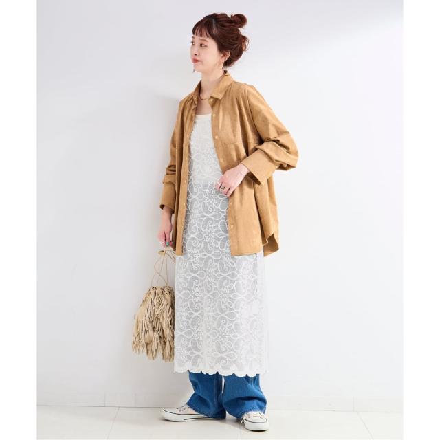 ベーセーストック（B．C STOCK）/《予約》手洗い可 / コード刺繍キャミワンピース