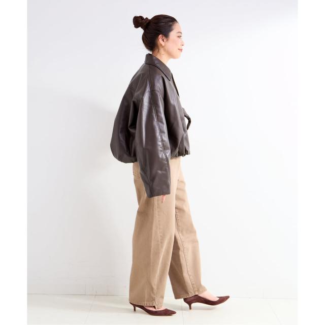 ベーセーストック（B．C STOCK）/《予約》レザーライクブルゾン